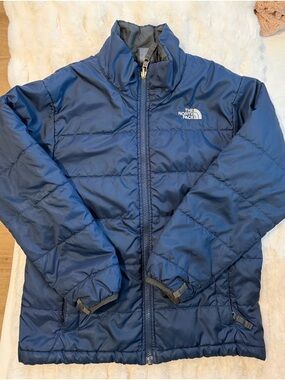 The North Face Youth Deep Blue Quilted Insulated Jacket - Medium 10/12